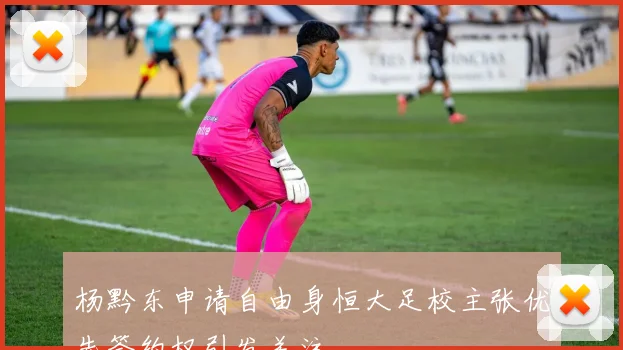 杨黔东申请自由身恒大足校主张优先签约权引发关注